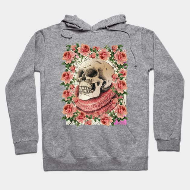 Skull and Roses Hoodie by White B Gifts